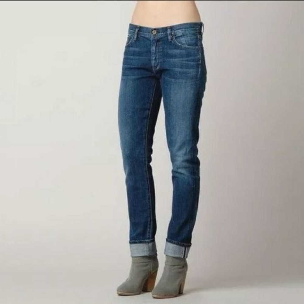 Goldsign Jenny Slevedge High Rise Slim Leg Jeans in Debut Size 26